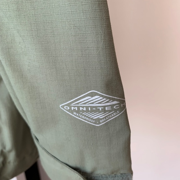 Columbia hooded sage green waterproof raincoat - Picture 2 of 5